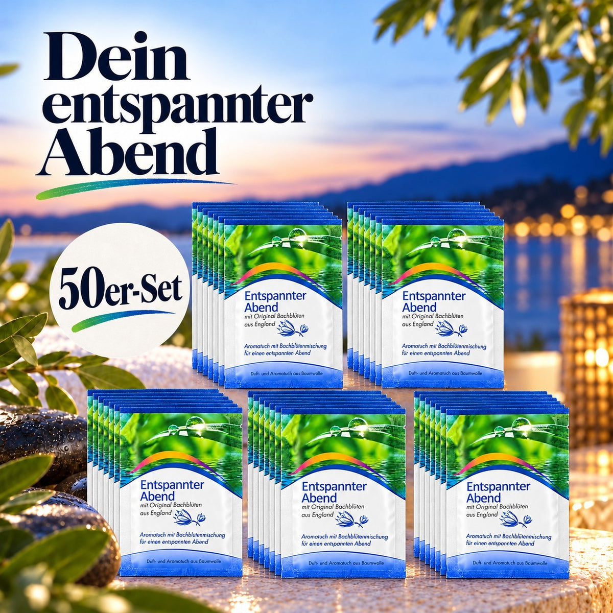 Coolike | 50 Stück | Aromatuch Baumwolle | Entspannter Abend