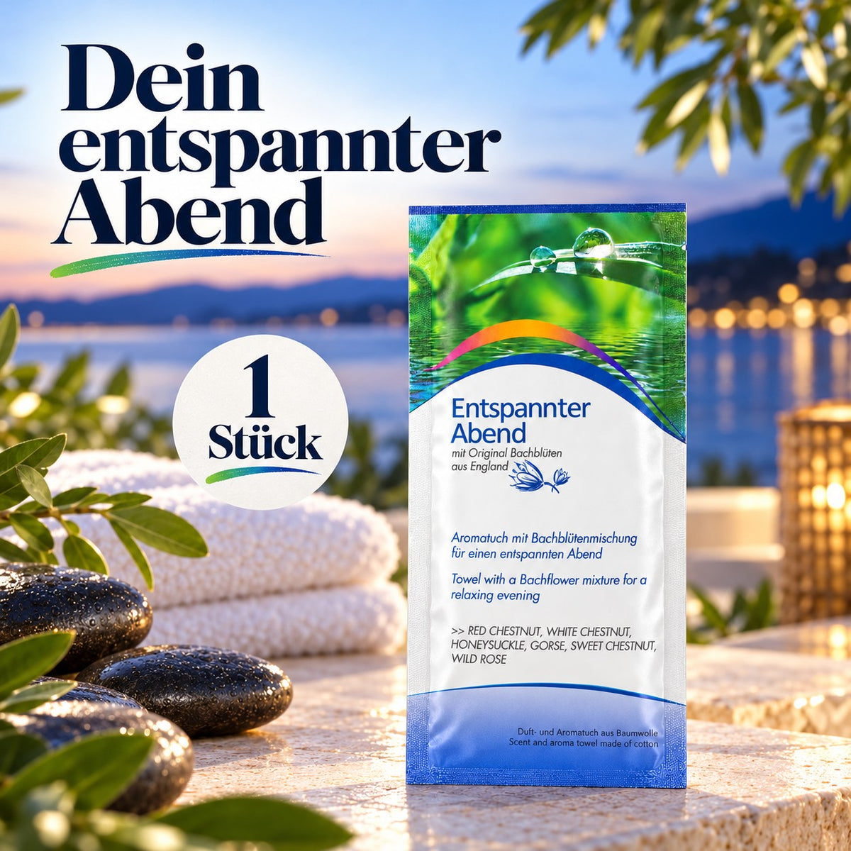Coolike | 1 Stück | Aromatuch Baumwolle | Entspannter Abend