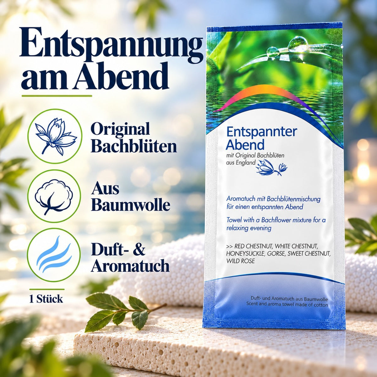 Coolike | 1 Stück | Aromatuch Baumwolle | Entspannter Abend