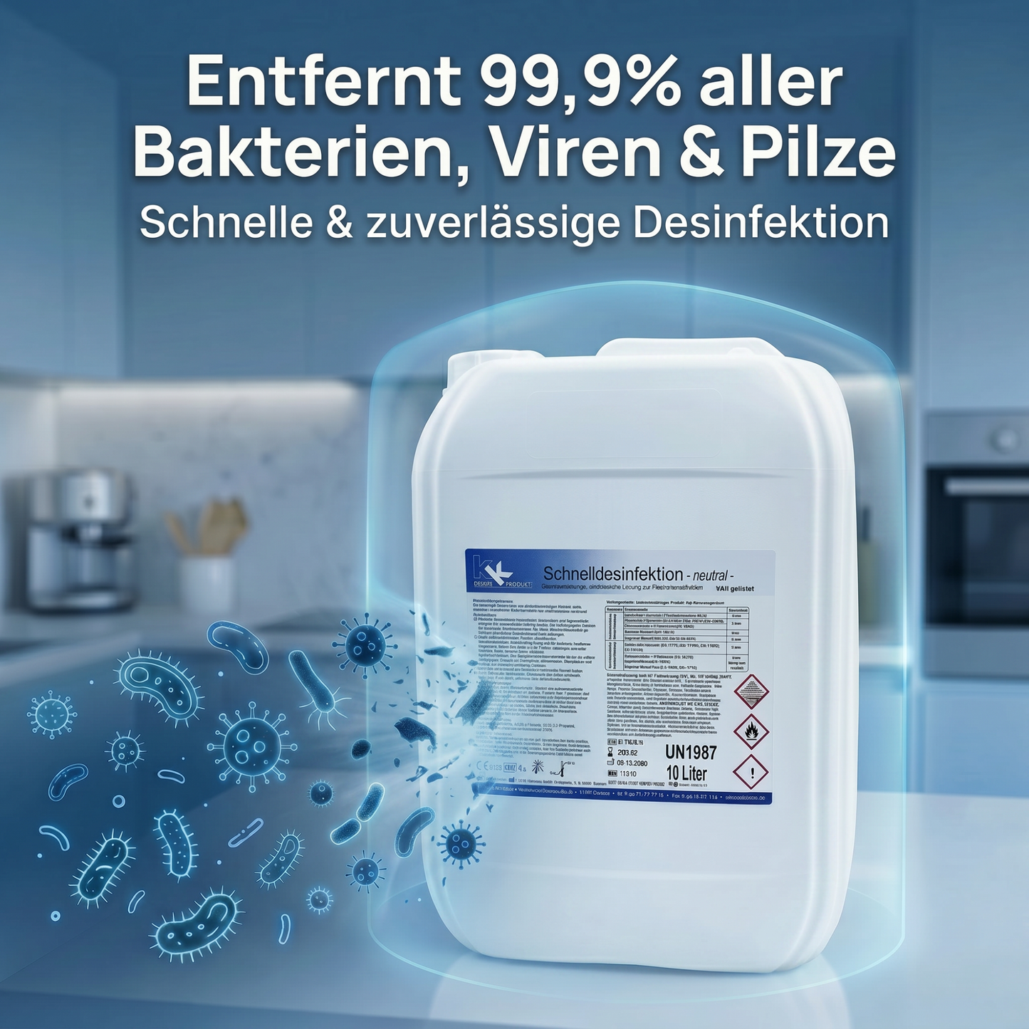 KK Schnelldesinfektion für Oberflächen 10 Liter Kanister