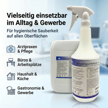 KK Schnelldesinfektion 1 Liter Sprühflasche vers. Düfte inkl. Sprühkopf
