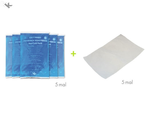 Vlieshüllen für Kalt-Warm-Kompressen 16 x 26 cm 10 Stück/Packung