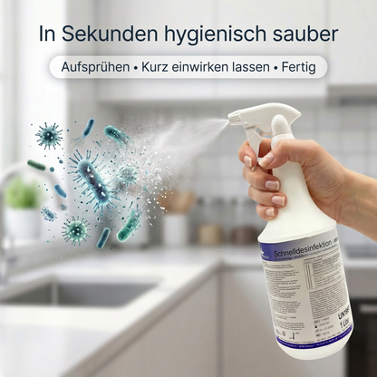 KK Schnelldesinfektion in praktischer Sprühflasche 5 x 1 Liter 3 Duftsorten