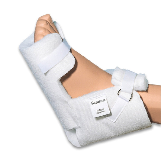 Suprima Fersenschuh kompakt Mit Ring und Klettverschluss Unisex Weiß 6028