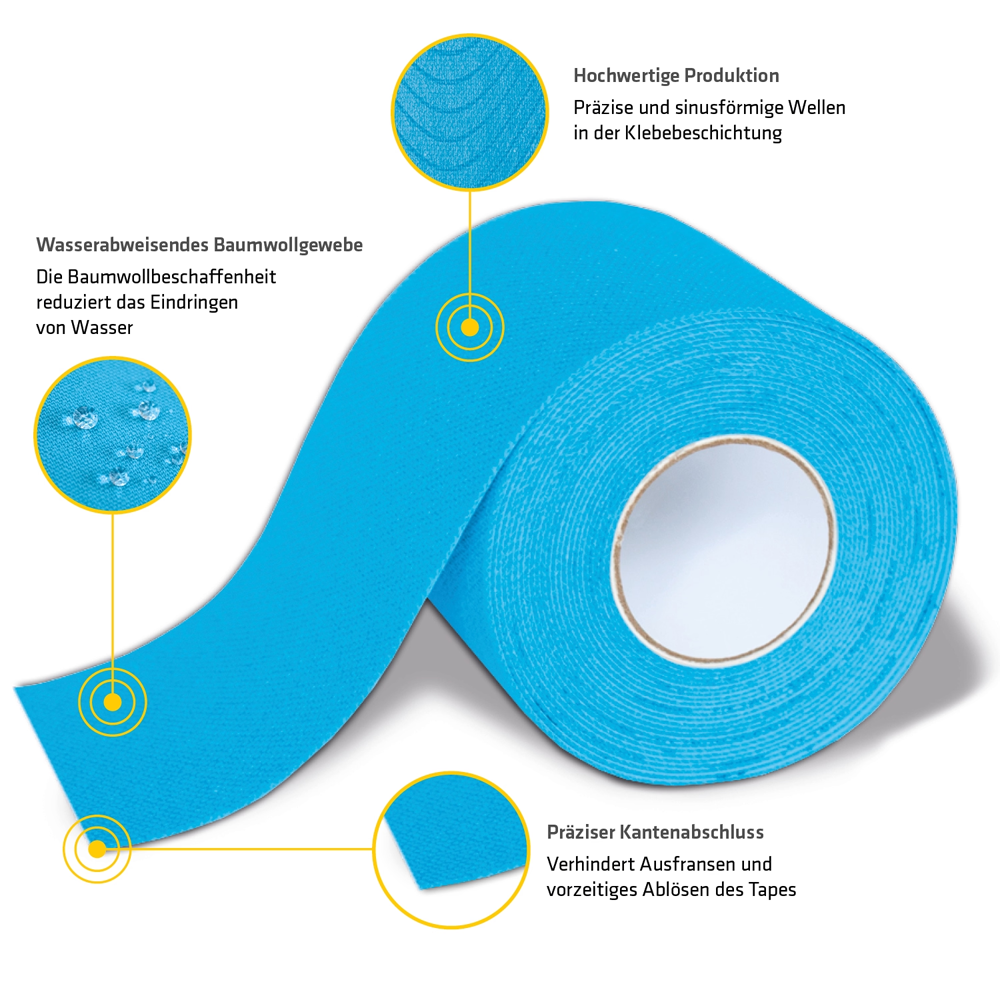 K-Active Tape Classic 50 mm x 5 m Singlebox ves. Farben