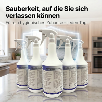 KK Schnelldesinfektion in praktischer Sprühflasche 5 x 1 Liter 3 Duftsorten