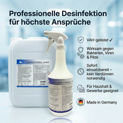 KK Schnelldesinfektion 1 Liter Sprühflasche vers. Düfte inkl. Sprühkopf