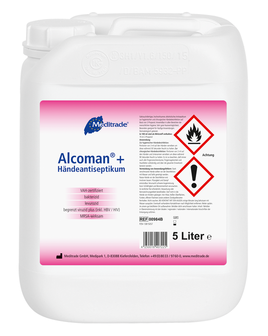 Meditrade ALCOMAN+®  Händeantiseptikum 5 Liter Kanister