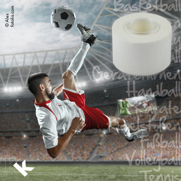 KK Sporttape 3,8 cm  | Weiß | 10 m Rolle