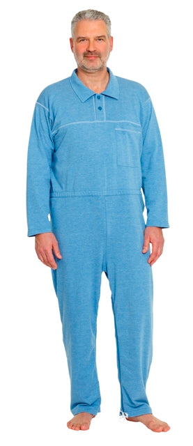Suprima Pflegeoverall Polo Unisex  Größe S-XL Jeans Melange  4681