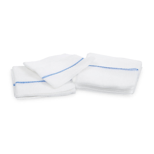 Mullkompressen 12-fach | Unsteril | 10 x 10 cm | Weiß | Mit Röntgenkontrastfaden | 100 Stück/Packung