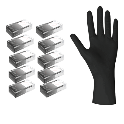 Unigloves Latexhandschuhe Black Latex | S - XL | 1.000 Stück/Karton