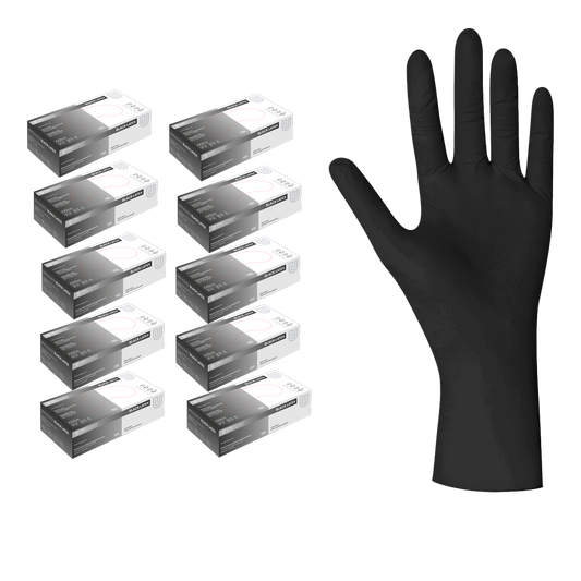 Unigloves Latexhandschuhe Black Latex | S - XL | 1.000 Stück/Karton