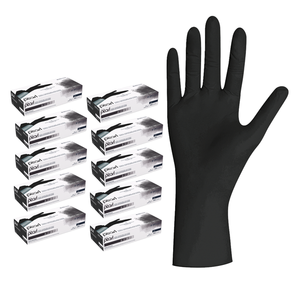 Unigloves Black Pearl Nitril Handschuhe Schwarz XS - XL