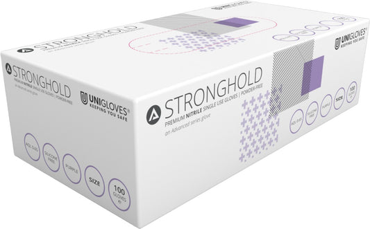 Unigloves Stronghold Nitrilhandschuhe Lila Gr. S - L 100 Stück/Box