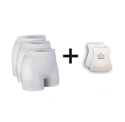 Suprima Hüftprotektor Set 3 Unisex S-XXL Weiß 1496