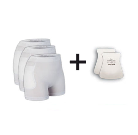 Suprima Hüftprotektor Set 3 Unisex S-XXL Weiß 1496