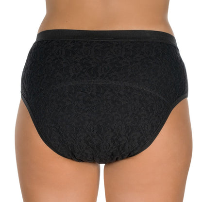 LaDonna Inkontinenz Slip Damen Größe S-XL Schwarz mit Wäscheschutz 1267