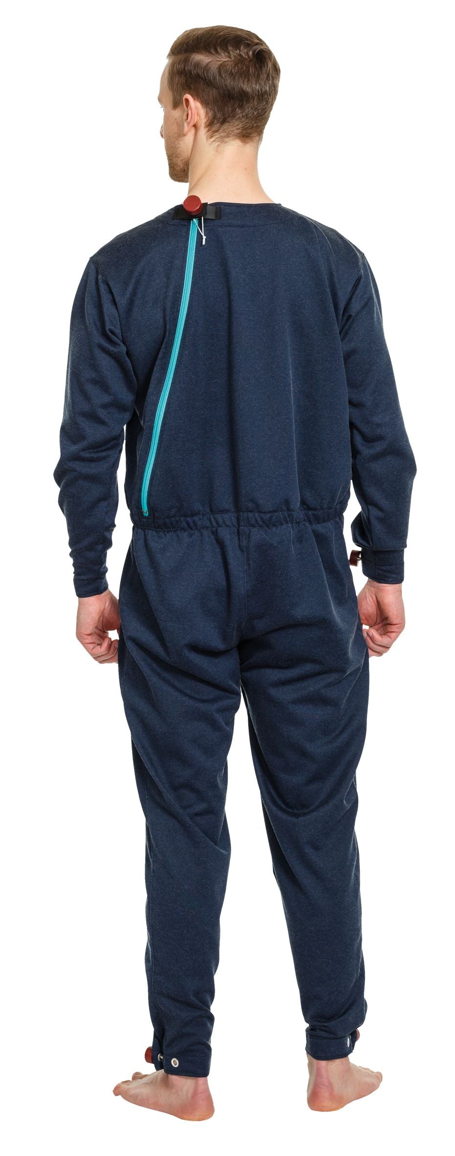 Suprima Pflegeoverall  Unisex Größe S-XXL mit Ösen Marine 4744