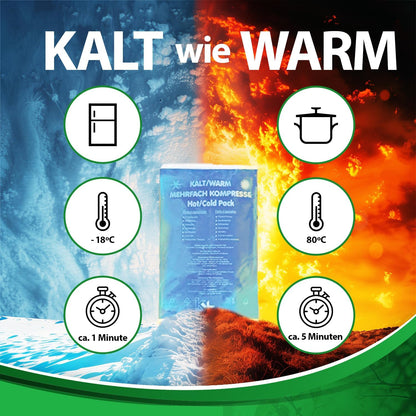 KK Kalt-Warm Kompressen Mehrfachkompresse 13 x 14 cm,  mikrowellengeeignet