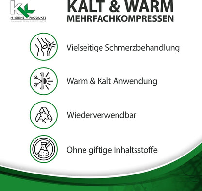 KK Kalt-Warm Kompressen Mehrfachkompresse 13 x 14 cm,  mikrowellengeeignet