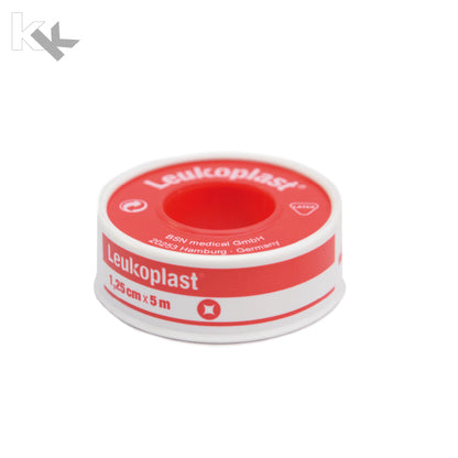 Leukoplast® | Fixierpflaster | 1,25 cm x 5 m Rolle | Mit Schutzring