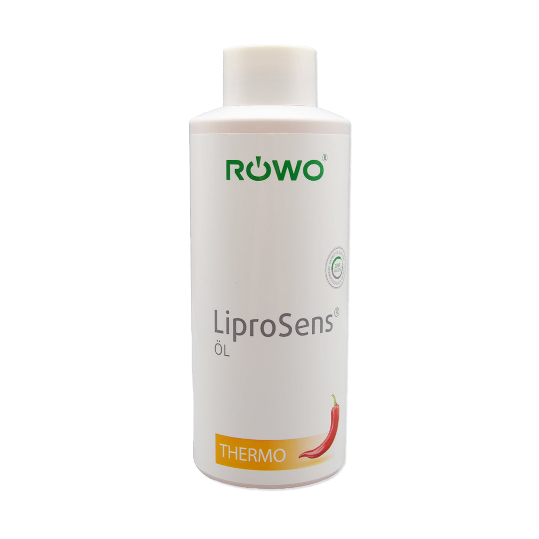 RÖWO® LiproSens® Öl | Thermo | Thermo-Massage-Öl | 1000 ml Flasche