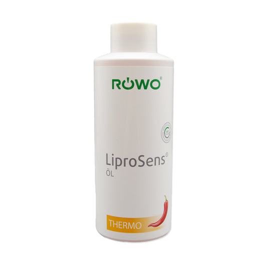 RÖWO® LiproSens® Öl | Thermo | Thermo-Massage-Öl | 1000 ml Flasche