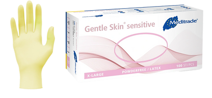 Meditrade Latexhandschuhe Gentle Skin® sensitive XS - XL 100 Stück/Box