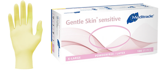 Meditrade Latexhandschuhe Gentle Skin® sensitive XS - XL 100 Stück/Box