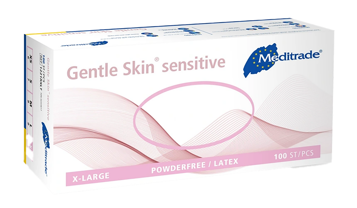 Meditrade Latexhandschuhe Gentle Skin® sensitive XS - XL 100 Stück/Box