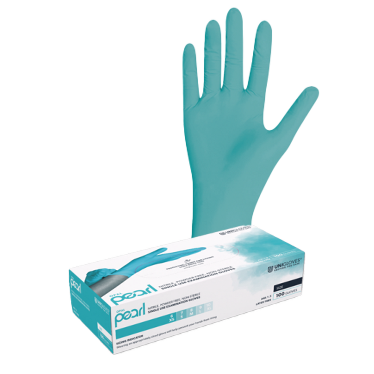 Unigloves OPAL PEARL Nitrilhandschuhe XS - XL 100 Stück/Box