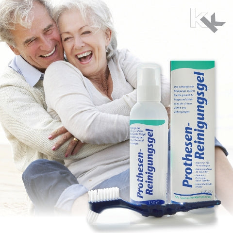KK Prothesen-Reinigungsgel 150 ml Dosierflasche inkl. Reinigungsbürste