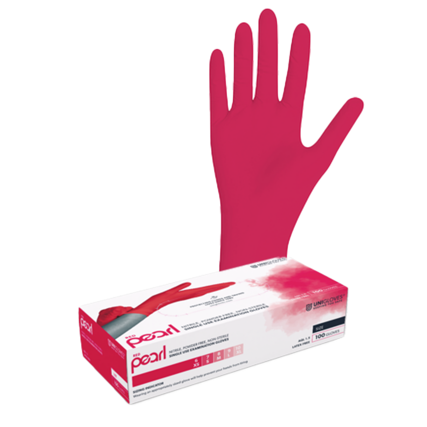 Unigloves RED PEAR Nitrilhandschuhe XS-XL 100 Stück/Box