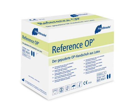 Meditrade Latexhandschuhe Reference™ OP | Gr. 7 | 50 Paar/Box | Sterile OP Handschuhe