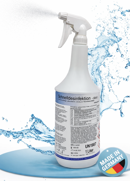 KK Schnelldesinfektion 1 Liter Sprühflasche vers. Düfte inkl. Sprühkopf