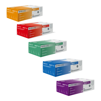 Unigloves Select Plus Latexhandschuhe XS - XL 100 Stück/Box