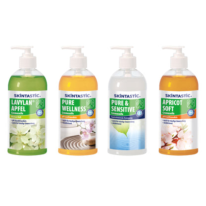 Skintastic® Cremeseife Pure & Sensitiv, Apricot, Pure Wellness oder Apfel | 500 ml Pumpspender
