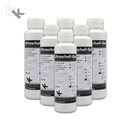 Ultraschallgel | KK Kontaktgel | Sonogel | 6 x 250 ml Flasche