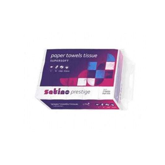 Tissueline Premium Interfold Handtuchpapier | 20,6 x 32 cm | 2-lagig | Hochweiß | 3000 Stück