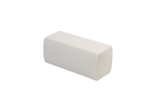 Falthandtuch | 24 x 21 cm | 2-lagig | ZZ-Falz | Weiß | 4000 Stück/Karton