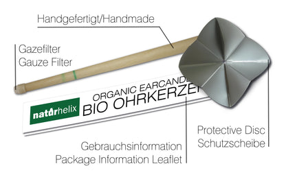 BIO Ohrkerzen Natur 10 Stück/Packung