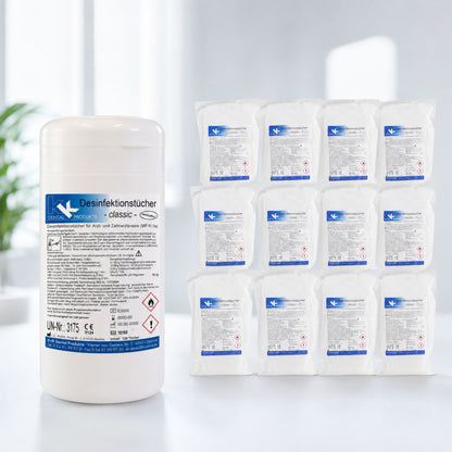 KK Desinfektionstücher 1 Dose mit 120 Tücher + 12 Nfb. 120 St. vers. Düfte