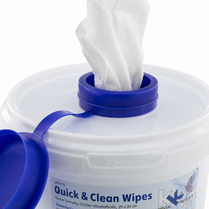 KK Quick & Clean alkoholische S-Wipes ready to use Refillbeutel + Spendereimer