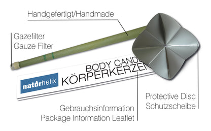 Körperkerzen Eukalyptus 10 Stück/Packung