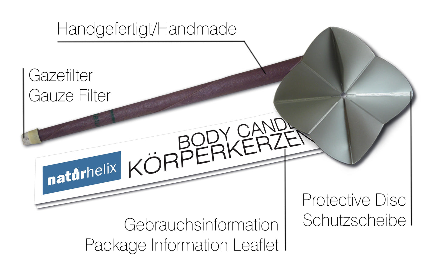 Körperkerzen Lavendel 10 Stück/Packung