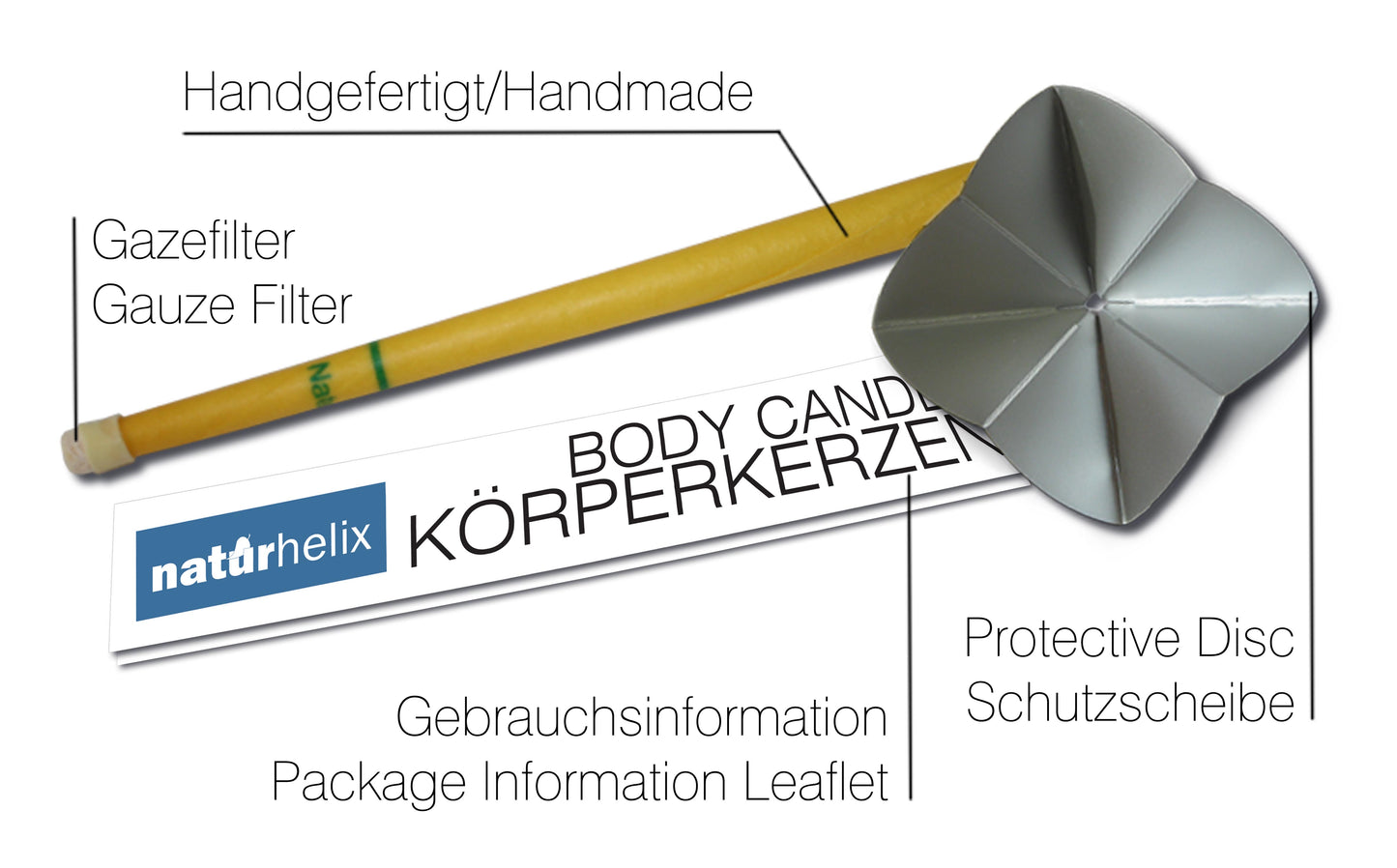 Körperkerzen Zitronengras 10 Stück/Packung