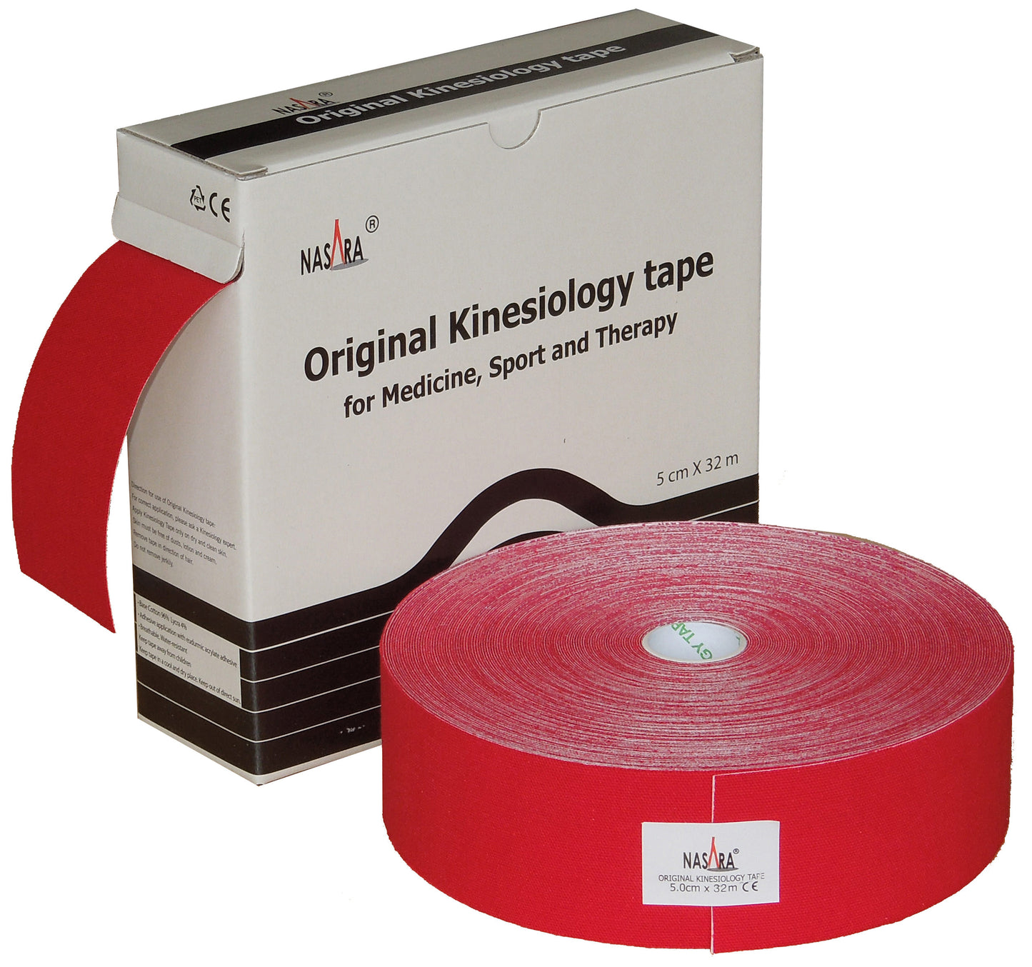 Nasara Kinesiologie Tape XXL Großrolle 5 cm x 32 m ver. Farben