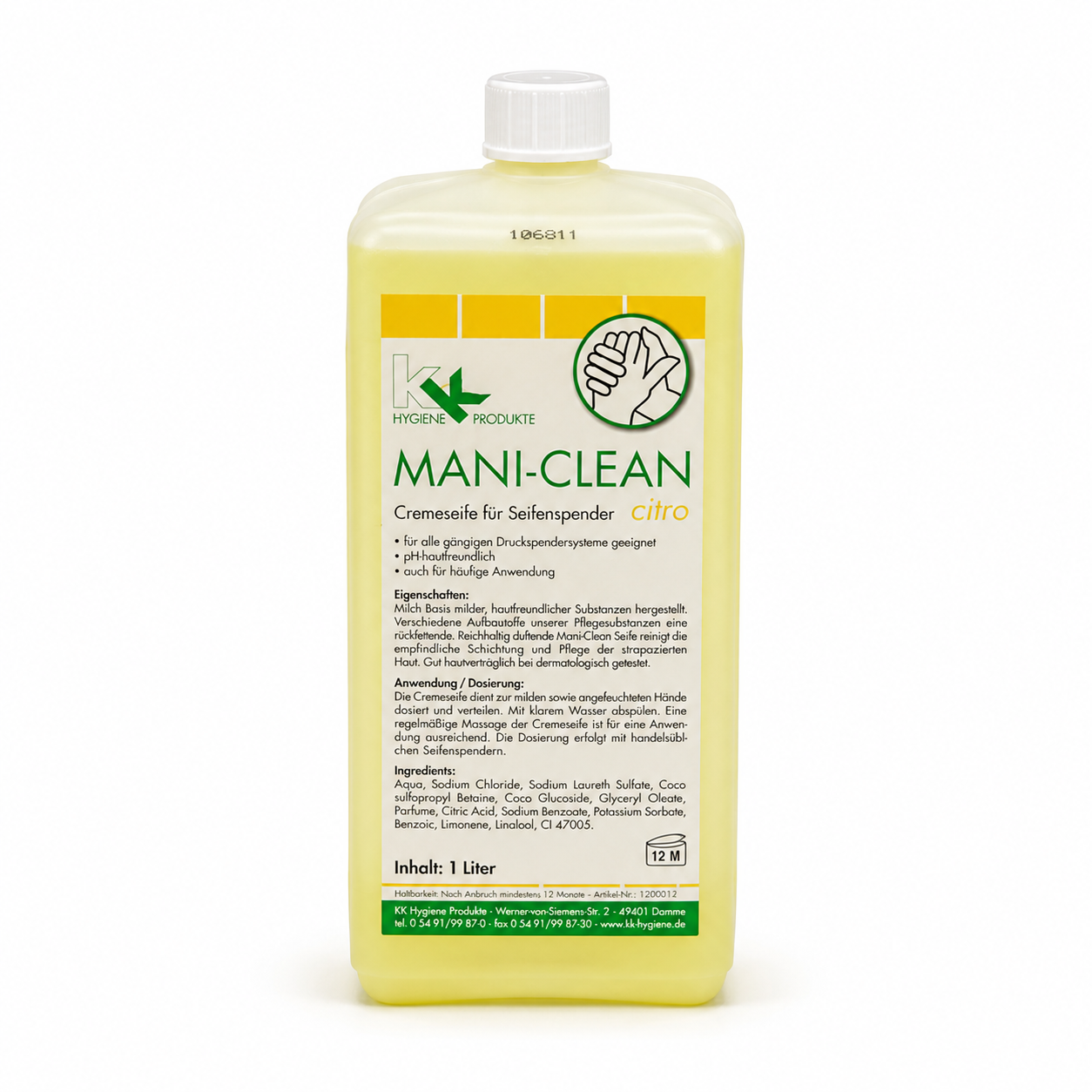 KK Mani-Clean Citro Seife Handwaschseife 1 Liter Euroflasche