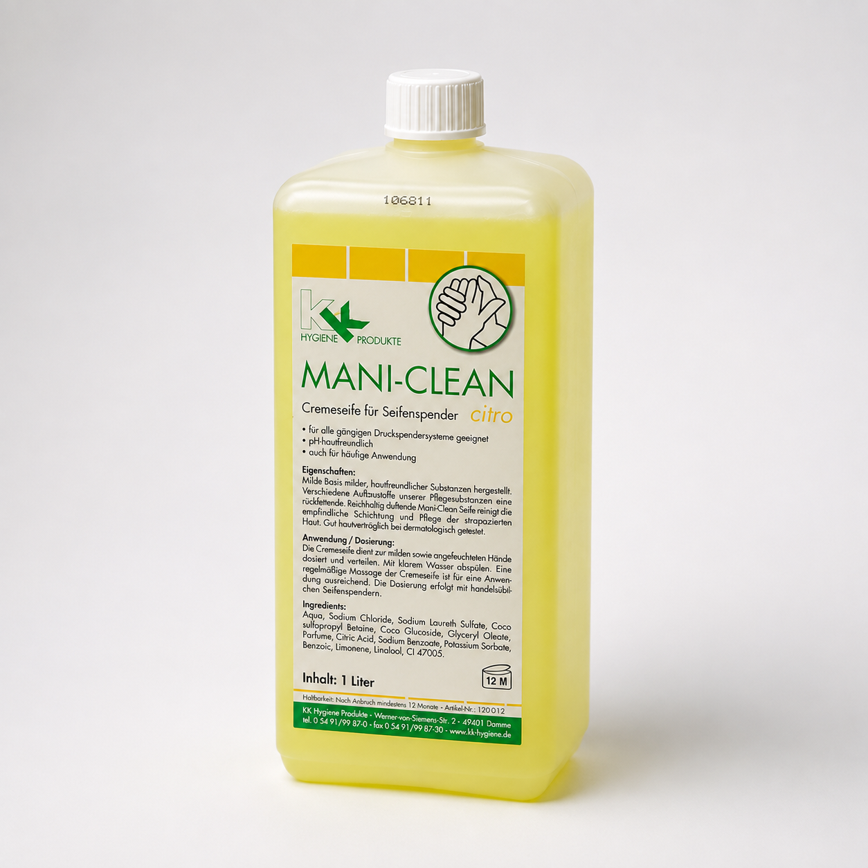 KK Mani-Clean Citro Seife Handwaschseife 1 Liter Euroflasche